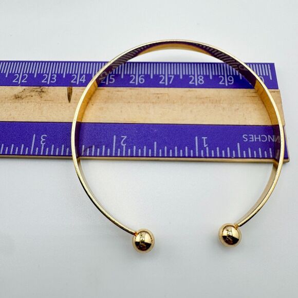 Vintage 2 Cuff Love Caviar Bead Bracelets Stack Layer Retro Minimalist - Picture 9 of 9